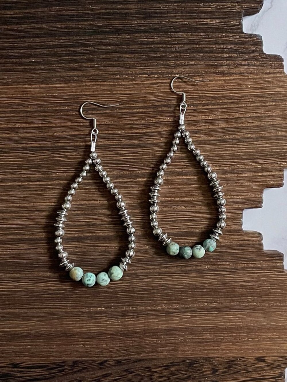 Handmade Sagebrush Prairie 6mm Western Pearl Earrings